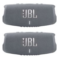 JBL Charge 5 - 防水便携式蓝牙音箱 - 灰色/灰色(一对)