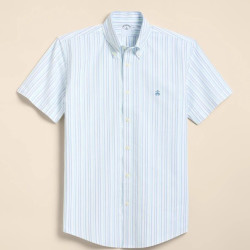 Brooks Brothers 男士短袖POLO衫 Stretch Non-Iron Cotton-Oxford Polo Button-Down