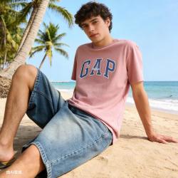 Gap 男女装夏季款纯棉字母印花logo短袖T恤上衣美版797924