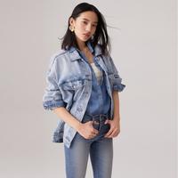 Levi's 女士天丝面料宽松休闲美式水洗印花牛仔夹克