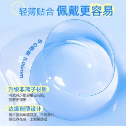 润亮 高度数近视隐形眼镜定制季抛1000度1500度2000官方正品旗舰店