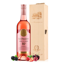 菲葡诗轩 澳大利亚甜型桃红酒莫斯卡托葡萄酒 750ml*1瓶木盒装
