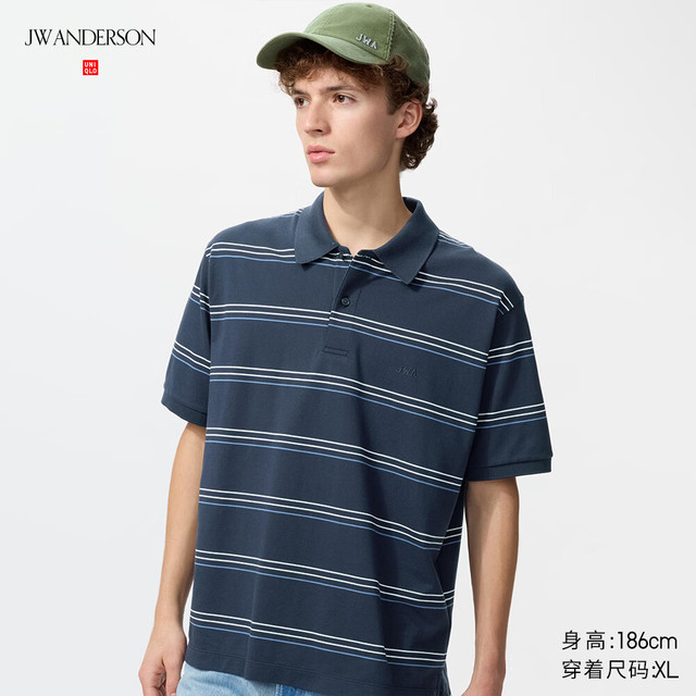 优衣库 快干POLO衫 藏青色 XL