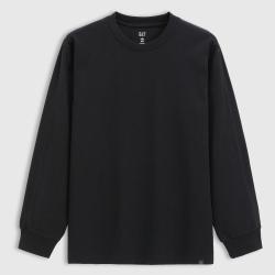 Gap 男女装春季款丝光处理长袖T恤宽松顺滑内搭上衣723836