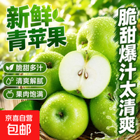 山东泰安新鲜高山青苹果酸甜苹果当季应季水果酸甜脆爽可口 带箱3斤中果净重2.6斤65mm+