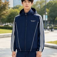 百亿补贴：adidas 正品adidas阿迪达斯三叶草男子拼接撞色休闲运动夹克外套KW5692