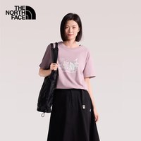 北面 26春夏短袖男女户外情侣圆领纯棉印花透气休闲T恤 8GVE/0SO L 女生建议拍小一码