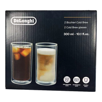 De'Longhi/德龙 礼盒装 咖啡冷萃杯 隔热玻璃水杯 双层玻璃杯