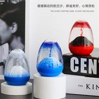 尔选 创意蛋壳火山爆发沙漏摆件