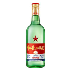 红星 二锅头 52度 绿瓶清香型 白酒 500mL