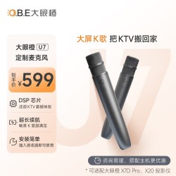 大眼橙 OBE大眼橙投影仪麦克风 全民K歌定制家用ktv唱歌卡拉ok （可适配大眼橙X7D Pro /X20投影仪）