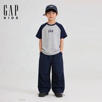 百亿补贴：Gap 男女童幼童2026春季新款纯棉logo印花圆领短袖T恤儿童装上衣