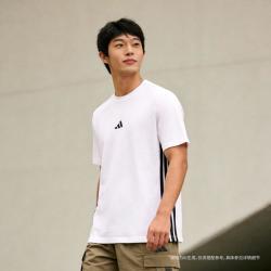 adidas 男子圆领短袖T恤