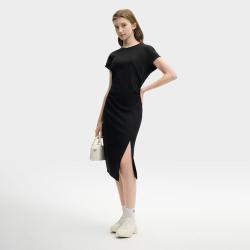 FILA 女士时尚休闲无袖针织连衣裙