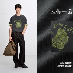 太平鸟 男士休闲T恤 B1CNG2157