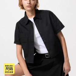 优衣库 牛仔箱型衬衫/半袖/水洗产品优衣库女装男装衬衣483877