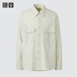 优衣库 工装宽松衬衫/长袖优衣库男装女装合作款/衬衣484136