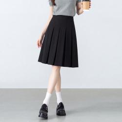 茵曼 高级感气质百褶裙女2026年夏季学院风显瘦百搭舒适半身裙女