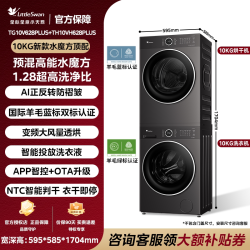 小天鹅 [高能水魔方]小天鹅变频热泵洗烘家用12KG洗衣机+干衣机组合628P