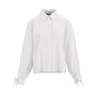 ZARA 蝴蝶结袖口衬衫韩系宽松百搭通勤设计感衬衣