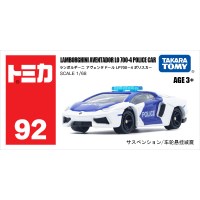 多美 TOMY多美卡仿真合金小汽车模92号兰博基尼跑车警车993698