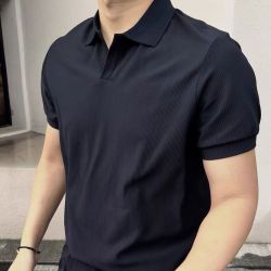 马登 300g海鸥领男士翻领POLO衫短袖凉感速干透气运动T恤收袖口短袖