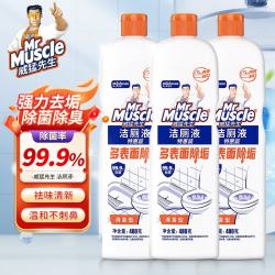威猛先生 洁厕液 480g*3瓶 清香型
