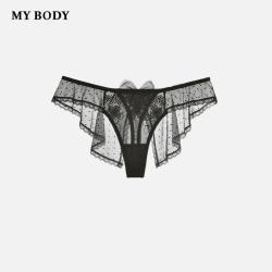 MY BODY 薄款内裤精致轻薄网纱蕾丝内裤