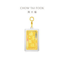 周大福 足金黄金金章挂件 EOR2028