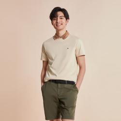 TOMMY HILFIGER 26春夏男女纯色合身圆领内搭打底高级感短袖T恤