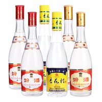 88VIP：汾酒 杏花村玻瓶组合 53%vol+42%vol 清香型白酒 450ml*6瓶