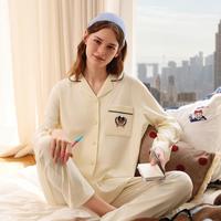 TEENIE WEENIE 棉绸睡衣女夏天小翻领高档家居服高级感