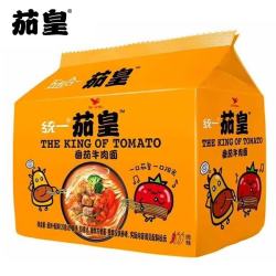 统一 茄皇 番茄牛肉面 126g*5袋