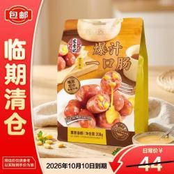 宏香记 爆汁一口肠烤肠香肠芝士夹心味办公室解馋休闲零食308g