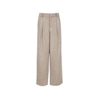 VERO MODA 立体捏褶高腰直筒休闲裤