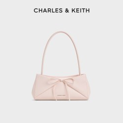 CHARLES & KEITH CHARLES&KEITH26夏新款CK2-20782938蝴蝶结单肩腋下法棍包折纸包