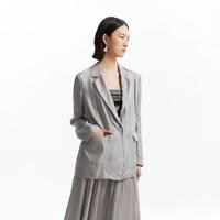 VERO MODA 光泽感面料宽松版小西装