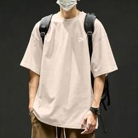 安踏 针织短袖男女学生夏季薄款纯色圆领套头宽松透气t恤中性休闲上衣