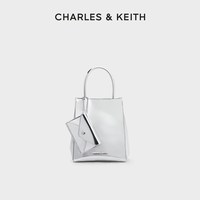 CHARLES & KEITH CHARLES&KEITH女CK2-30782347纸袋包褶皱磁吸托特包