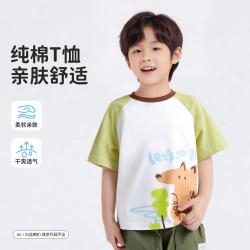 纤丝鸟 夏 男女100%纯棉 T恤