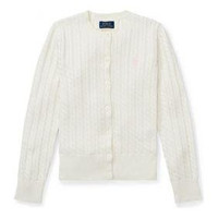 RALPH LAUREN 赵露思同款女大童纯棉针织开衫