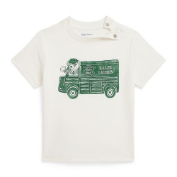 RALPH LAUREN Baby Boys Ralph’s Coffee Polo Bear Tee