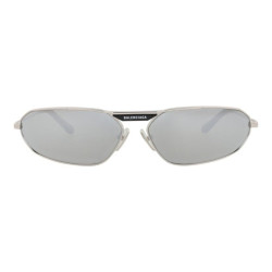 BALENCIAGA Shield-Frame Metal Sunglasses
