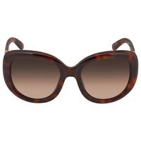 Salvatore Ferragamo Brown Oval Ladies Sunglasses SF727S 214 53