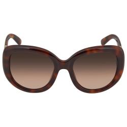 Salvatore Ferragamo Brown Oval Ladies Sunglasses SF727S 214 53