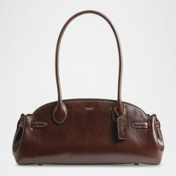 COACH Empire系列34号釉面皮革单肩包