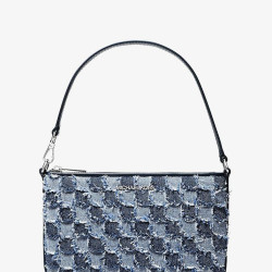 MICHAEL KORS Jet Set Travel 女士手拿包 Patchwork Denim Convertible Wristlet