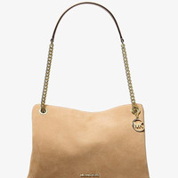 MICHAEL KORS 女士斜挎包 Christina Medium Suede Messenger Bag