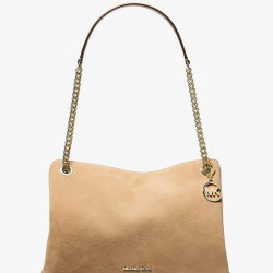 MICHAEL KORS 女士斜挎包 Christina Medium Suede Messenger Bag