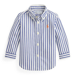 RALPH LAUREN Baby Boys Striped Cotton Poplin Shirt